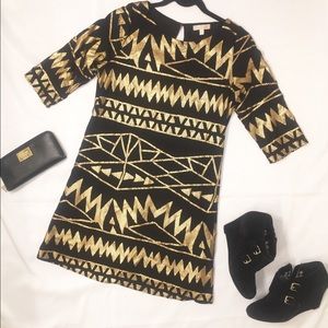Aztec print dress
